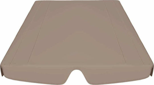 vidaXL Überdachung für Wiege Braun mit PVC-Beschichtung 1.46x2.10m