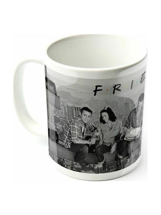 Pyramid International Friends (Lunch On A Skyscraper) Ceramic Cup White 315ml