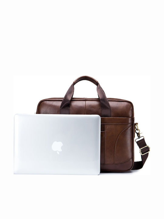 GWB-048 Leather Men's Briefcase Brown