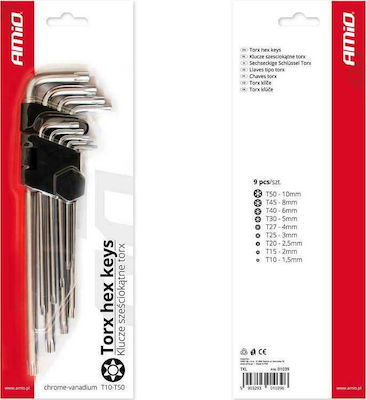 AMiO L Torx Wrench T10 9pcs 71185//AM