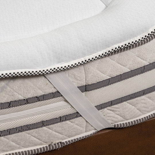 Beauty Home Mattress Topper Cool Max Double Foam with Elastic Straps 150x200x3.5cm