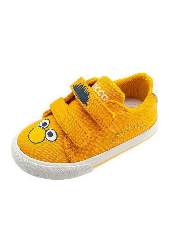 Chicco Kids Sneakers Golf with Scratch Yellow