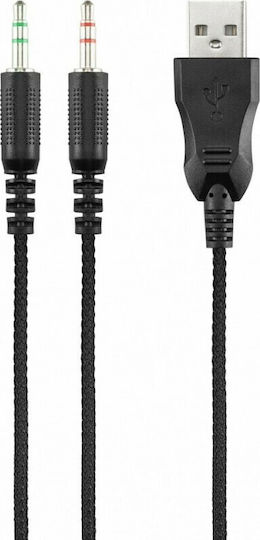 Aula Eclipse Over Ear Gaming Headset with Connection 2x3.5mm / USB