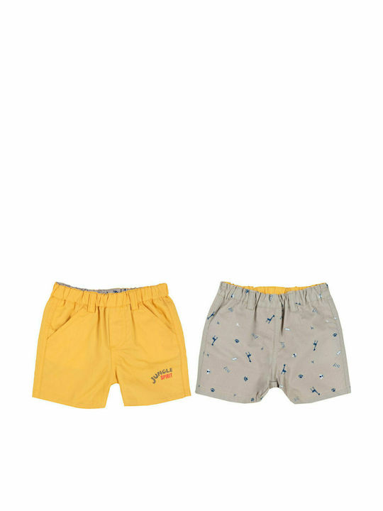 Kids' Shorts/Bermudas Fabric Shorts Yellow