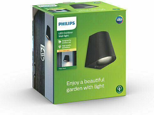 Philips Wandmontiertes Außen-Spotlight LED IP44 3W mit Warmweiß Licht