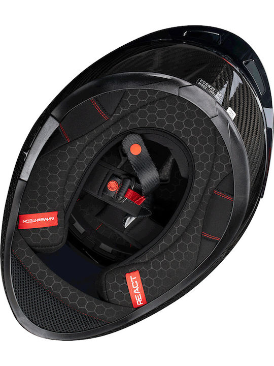 Pilot Snake Carbon Black Motorcycle Helmet Full Face ECE 22.05 1250gr