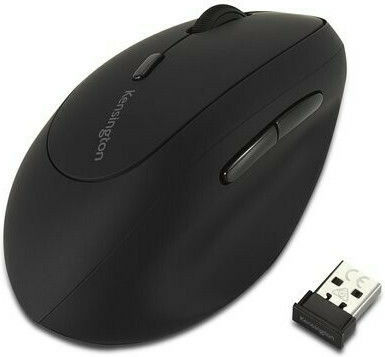 Kensington Pro Fit Ασύρματο Εργονομικό Bluetooth Vertical Ποντίκι για Αριστερόχειρες Μαύρο
