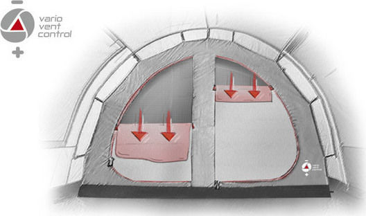 High Peak High Peak Bozen 5.0 Winter Camping Tent Tunnel Green with Double Cloth for 5 People 495x300x200cm