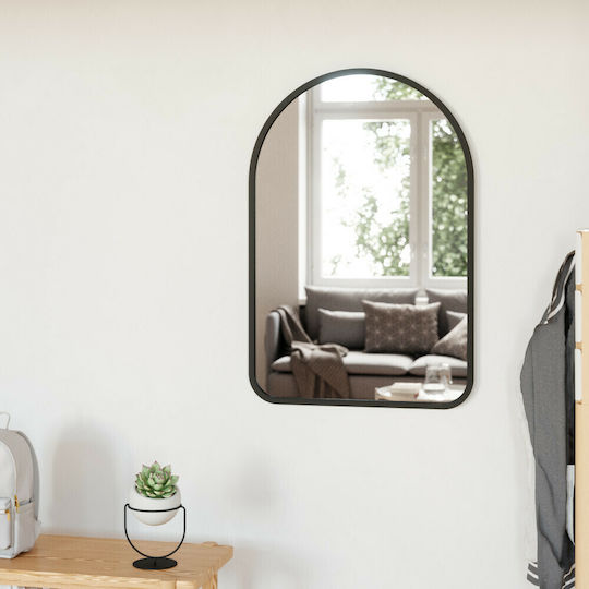 Umbra Hub Arched Wandspiegel mit Black Kunststoff Rahmen 91.4x61cm 1Stück