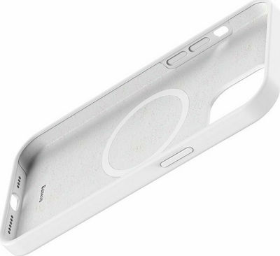 Baseus Liquid Silica Gel Magnetic Back Cover Λευκό (iPhone 12 / 12 Pro)