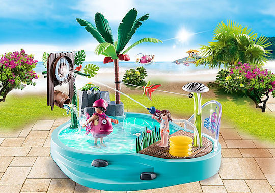 Playmobil Familienspaß Small Pool with Water Sprayer für 4-10 Jahre
