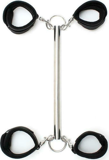 Rimba Spreader Bar With Detachable 4 Cuffs Fixierungsstange in Schwarz Farbe