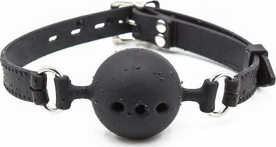Fetish Addict Silicone Breathable Ball Gag Large Φίμωτρο σε Μαύρο Χρώμα