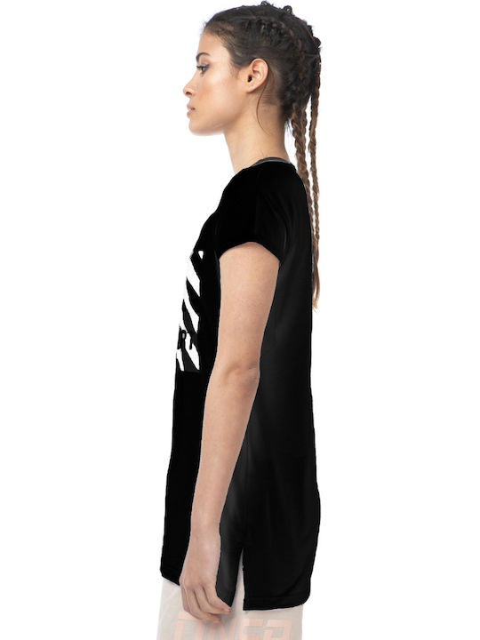 Дамскo T-shirt Черно