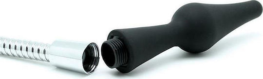 Rimba Latex Play Intimate Shower Head Πρωκτική Σφήνα Black 14cm