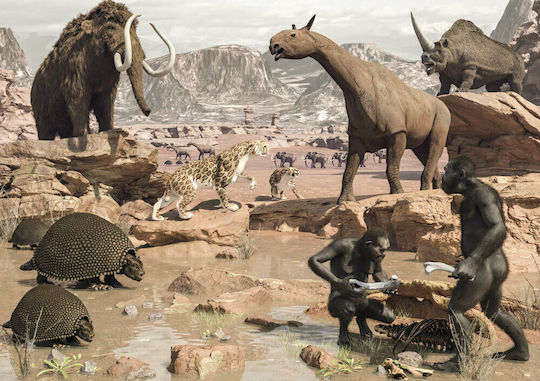 Kids Puzzle The Park of Prehistoric Animals for 6+ years old+ Years 117pcs Ellinoekdotiki