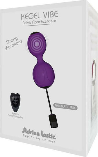 Adrien Lastic Kegel Vibe Ασύρματες Κολπικές Μπάλες με Δόνηση Μωβ