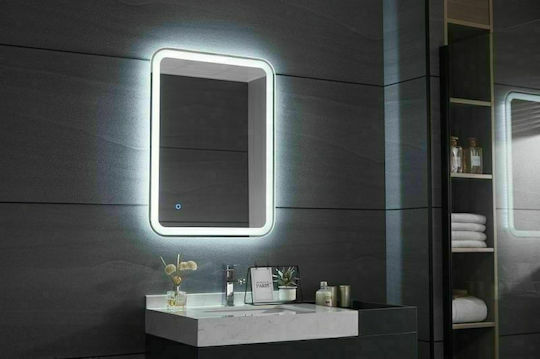 Gloria Rolan Ορθογώνιος Led Αφής 60x80cm Gloria Rolan Ορθογώνιος Led Αφής 60x80cm