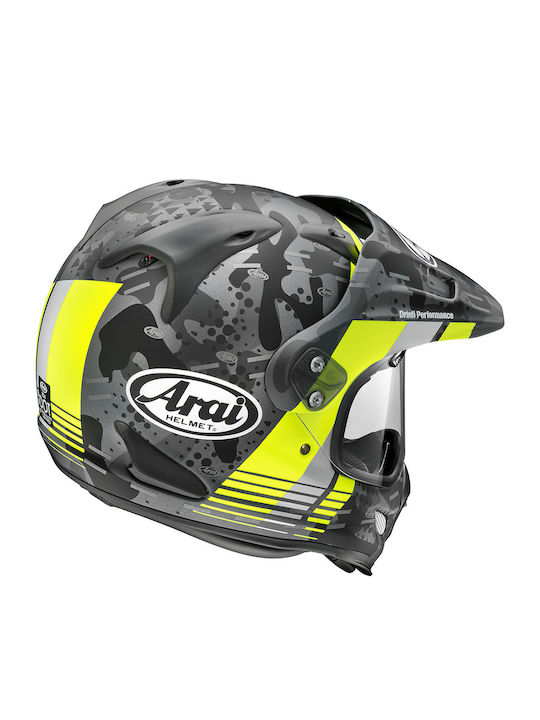 Arai Tour X4 Design On-Off Helmet ECE 22.05 1710gr Cover Fluo Yellow