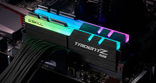 G.Skill Trident Z RGB DDR4 32GB RAM με 2x16GB Modules και Ταχύτητα 4400 για Desktop