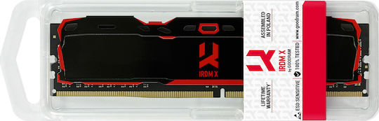 GoodRAM IRDM X 16GB DDR4 RAM with 2 Modules (2x8GB) and 3200 Speed for Desktop