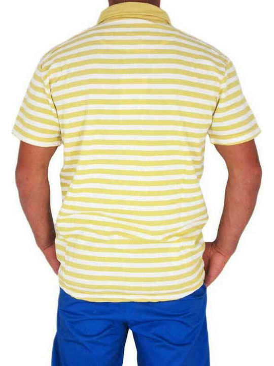 Humor Men's Short Sleeve Blouse Polo Yellow