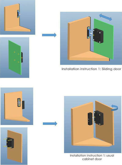 Kerong Elektronisches Schloss in Farbe Schwarz