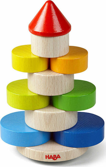 Haba Cuburi De Construit Stacking Game Turn Instabil Din Lemn Pentru 2+ Ani 10 Bucăți