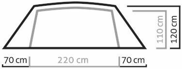 Salewa Denali Iv Σκηνή Camping Igloo Ορειβασίας Πράσινη με Διπλό Πανί 4 Εποχών για 4 Άτομα Αδιάβροχη 3000mm 360x230x110εκ.