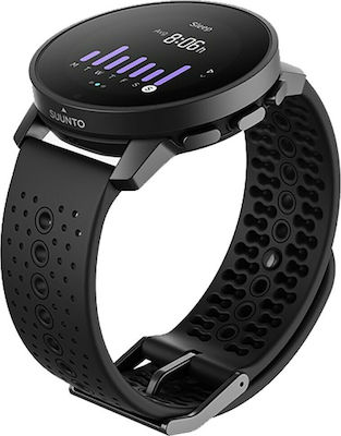 Suunto 9 Peak Titanium 43mm Αδιάβροχο Smartwatch με Παλμογράφο (All Black)