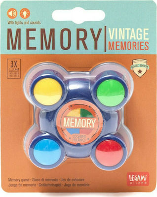 Legami Milano Joc de Masă Retro Memory Game pentru 1+ Jucători 8+ Ani MEZ0001