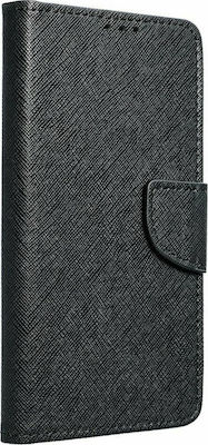 Fancy Synthetic Leather Wallet Black (Redmi Note 10 / 10s / Poco M5s)