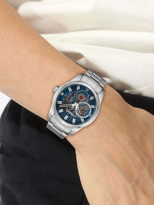 Boss Skeleton Ръчен Часовник На Батерия с Метална Гривна