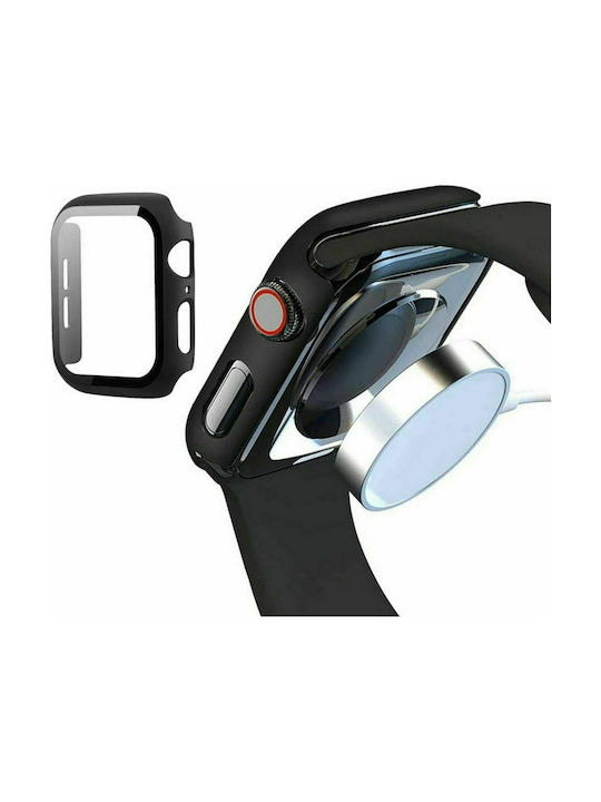 Tech-Protect Defense 360 Plastic Case with Glass in Black color for Apple Watch 40mm