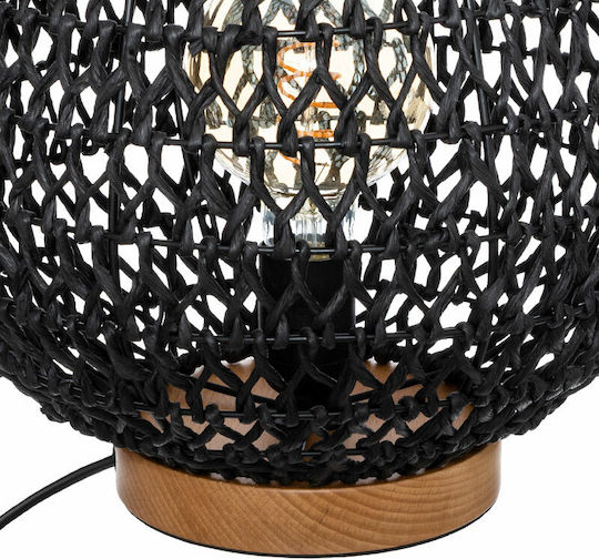 Pakketo Etel Dekorative Lampe mit Fassung für E27 Lampe Schwarz