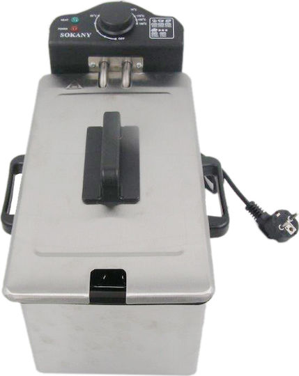 Sokany WJ-800 Φριτέζα 3lt Ασημί