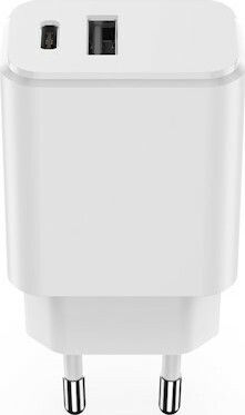 Maxlife Charger Without Cable with USB-A Port and USB-C Port Power Delivery Whites (MXTC-04)