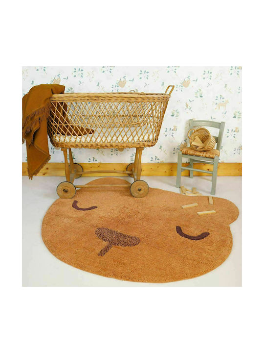Nattiot Sandel Παιδικό Χαλί Βαμβακερό Καφέ 100x110cm
