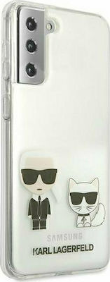 Karl Lagerfeld Karl & Choupette Silicone Back Cover Transparent (Galaxy S21+ 5G)