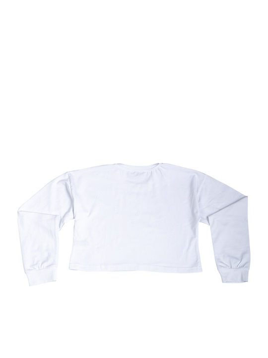 Kids' cropped top white for girls (5-14 years old)