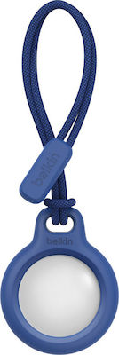 Belkin Secure Holder with Strap Θήκη Μπρελόκ Σιλικόνης για AirTag σε Μπλε χρώμα