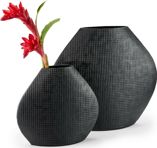 Philippi Βάζο Αλουμινίου Outback Μαύρο Φ23xΥ28cm Philippi Βάζο Αλουμινίου Outback Μαύρο Φ23xΥ28cm