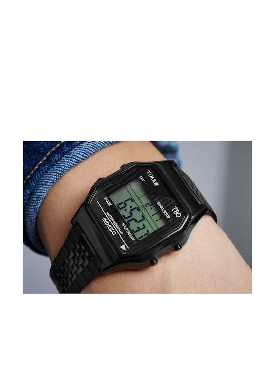 Timex T80 Watch Battery with Metal Bracelet Timex T80 Watch Battery with Metal Bracelet