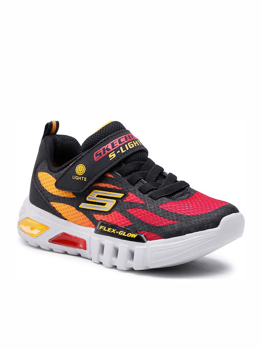 Skechers Dezlo Kids Sneakers for Boys with Laces & Strap Black