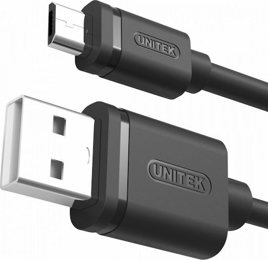 Unitek Regulär USB 2.0 auf Micro-USB-Kabel Schwarz 2m (Y-C455GBK) 1Stück