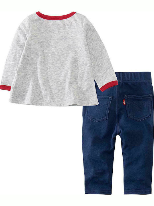 Levi's Kids Set with Leggings Winter 2pcs Gray