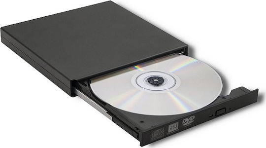 Qoltec External DVD/CD Recorder for Desktop / Laptop Black