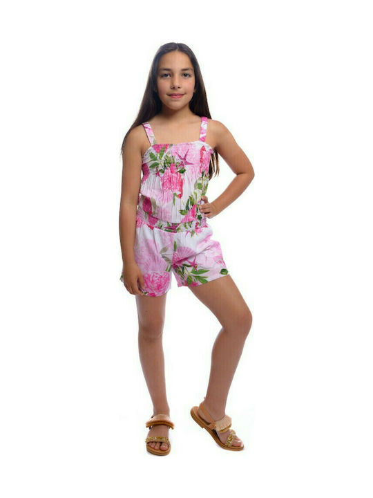 Guess Kids One-piece Fabric Shorts/Bermuda Ολόσωμο Σορτς Pink