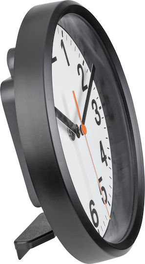 TFA Ρολόι Τοίχου Πλαστικό Black Ø17.7cm
