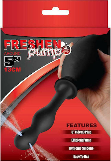 Nanma Freshen Pump Anal Douche Anal Shower Black 13cm
